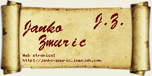 Janko Žmurić vizit kartica
